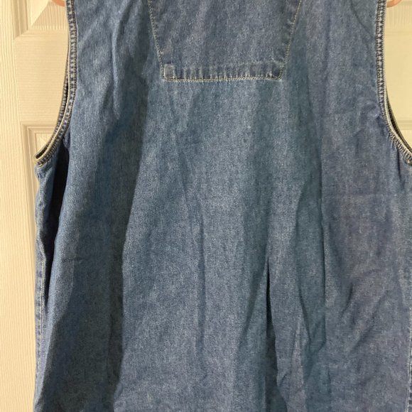 Womens Chase Authentics Dale Earnhart  Denim vest size large - Picture 4 of 6